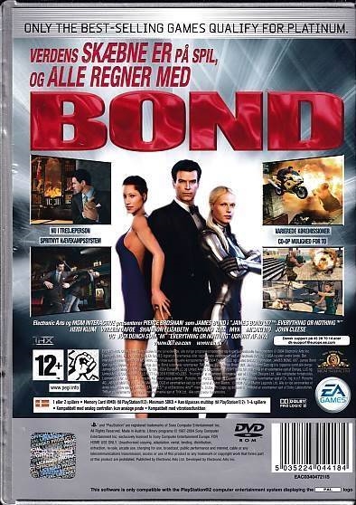 James Bond 007 Everything or Nothing - PS2 - Platinum (B Grade) (Genbrug)